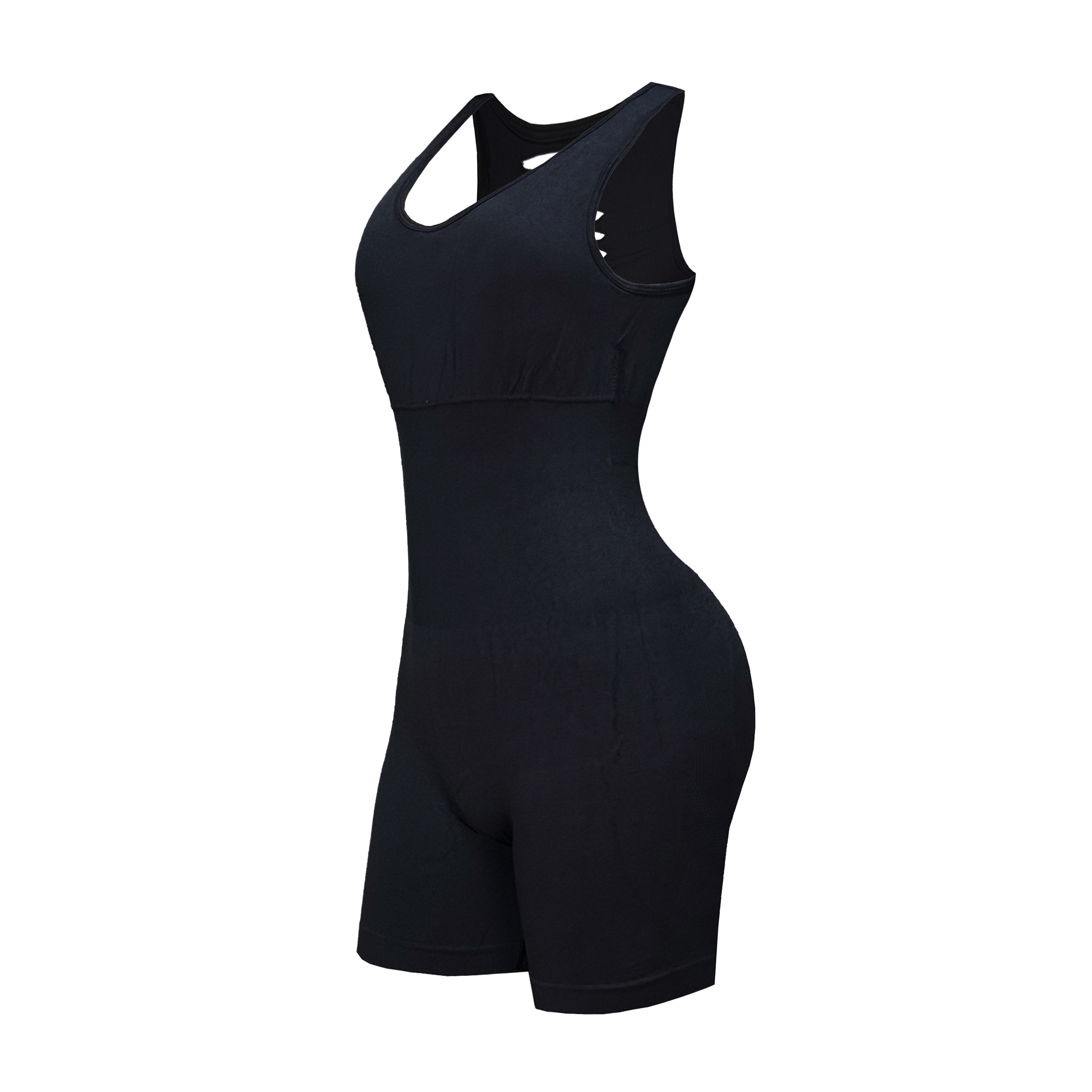 تصویر اورال ورزشی زنانه مدل سیملس کبریتی کد OV-102-ME رنگ مشکی