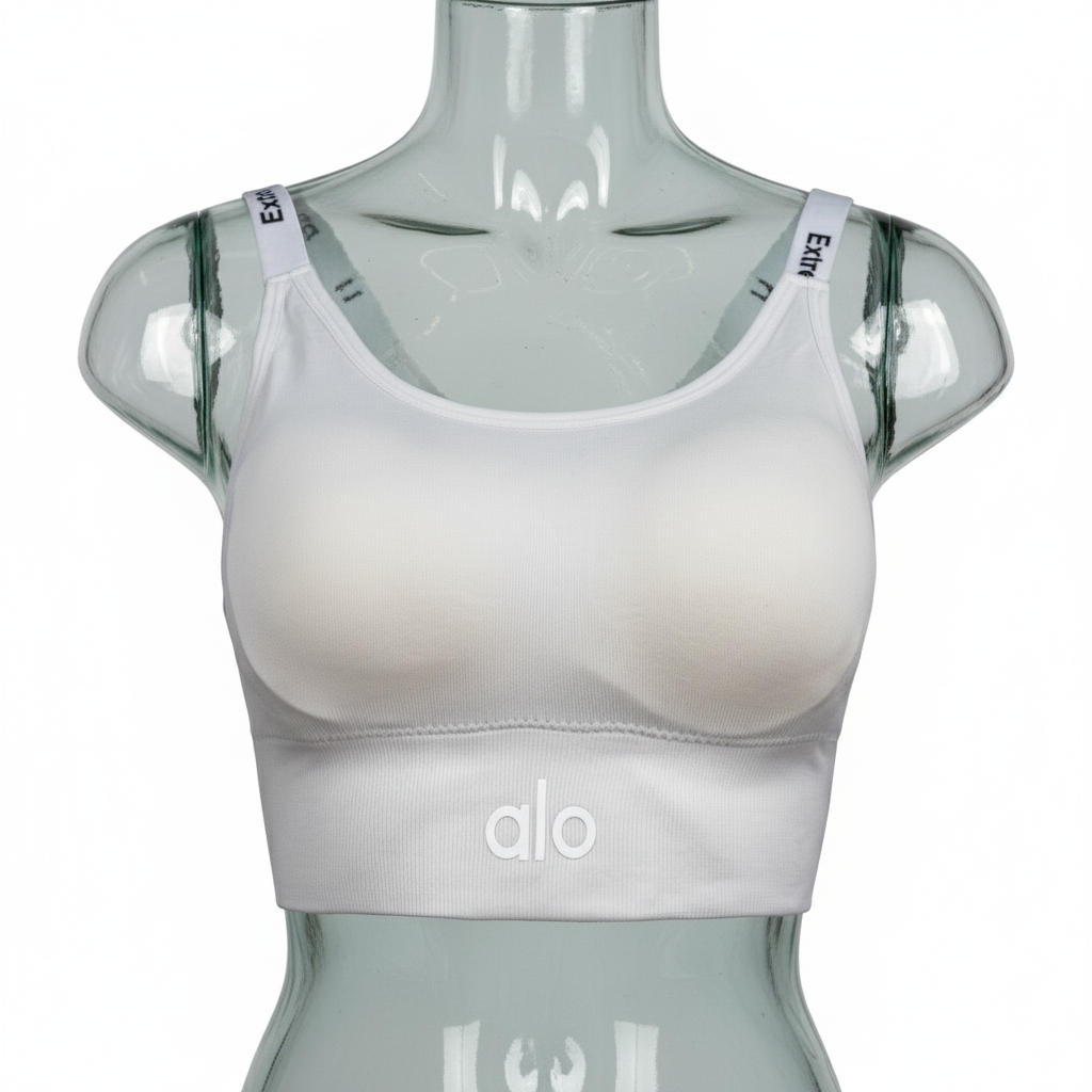 تصویر نیم تنه زنانه مدل alo کد TS-104 رنگ سفید