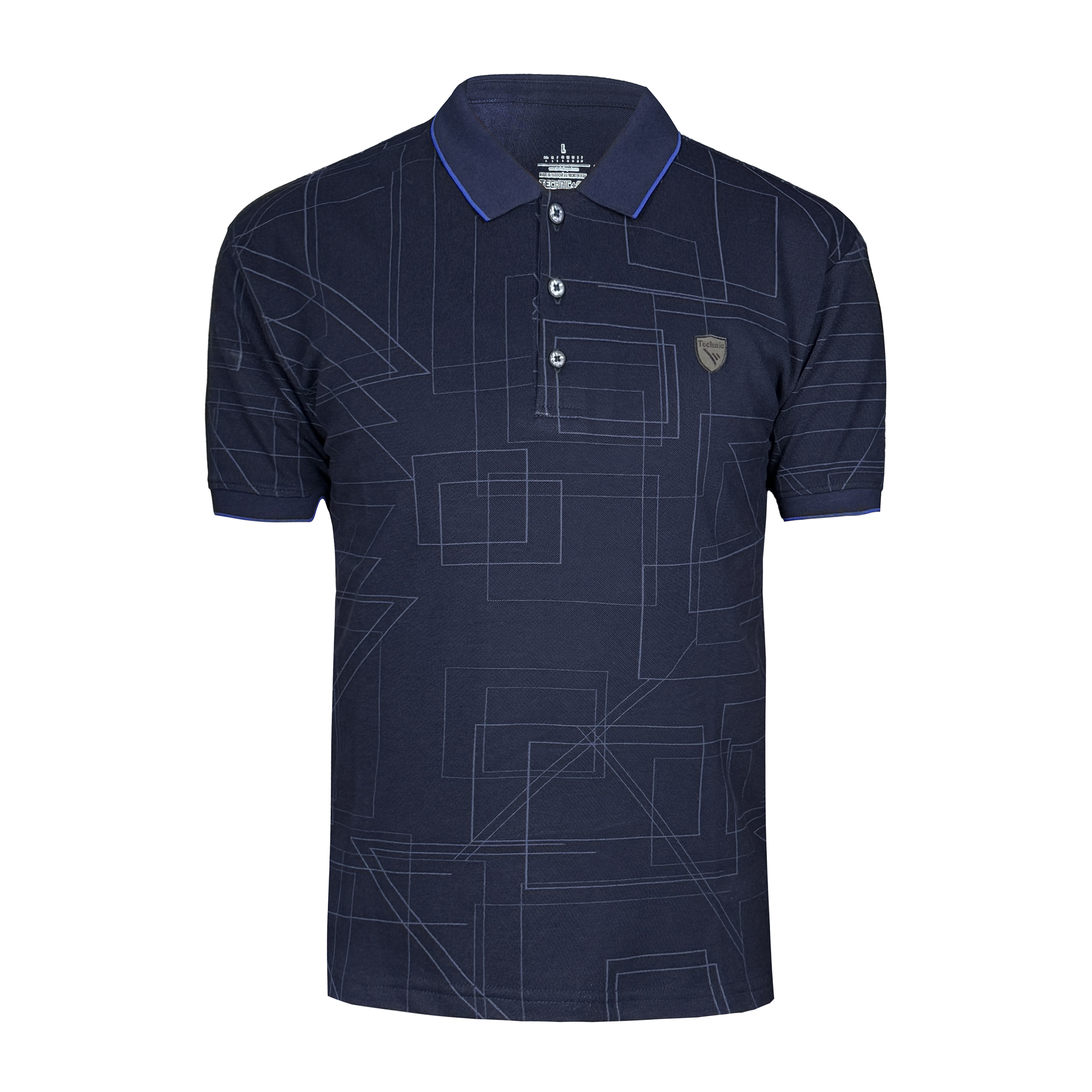 تصویر پولوشرت مردانه تکنیک پلاس 07 مدل ماهور کد TS-165 رنگ سرمه ای