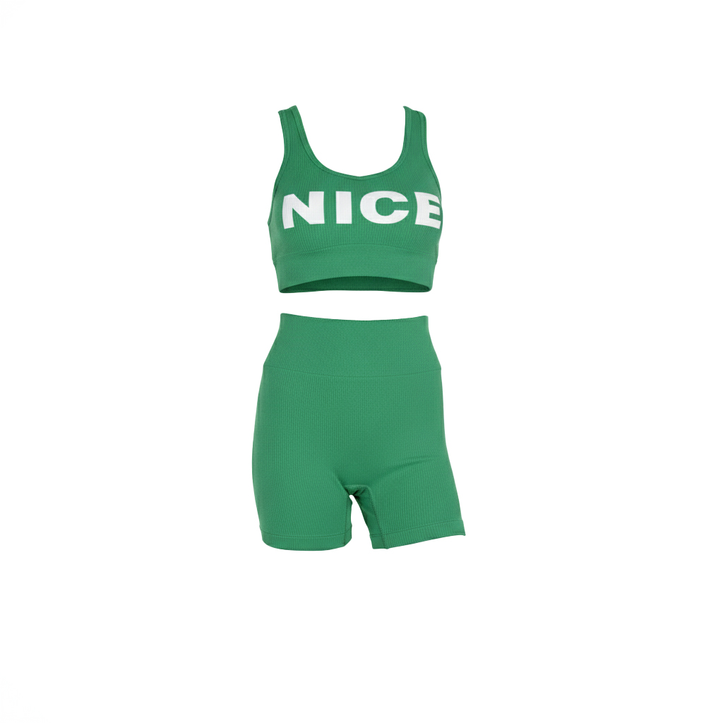 تصویر تاپ و شلوارک زنانه مدل نایس کد ST-101 رنگ سبز