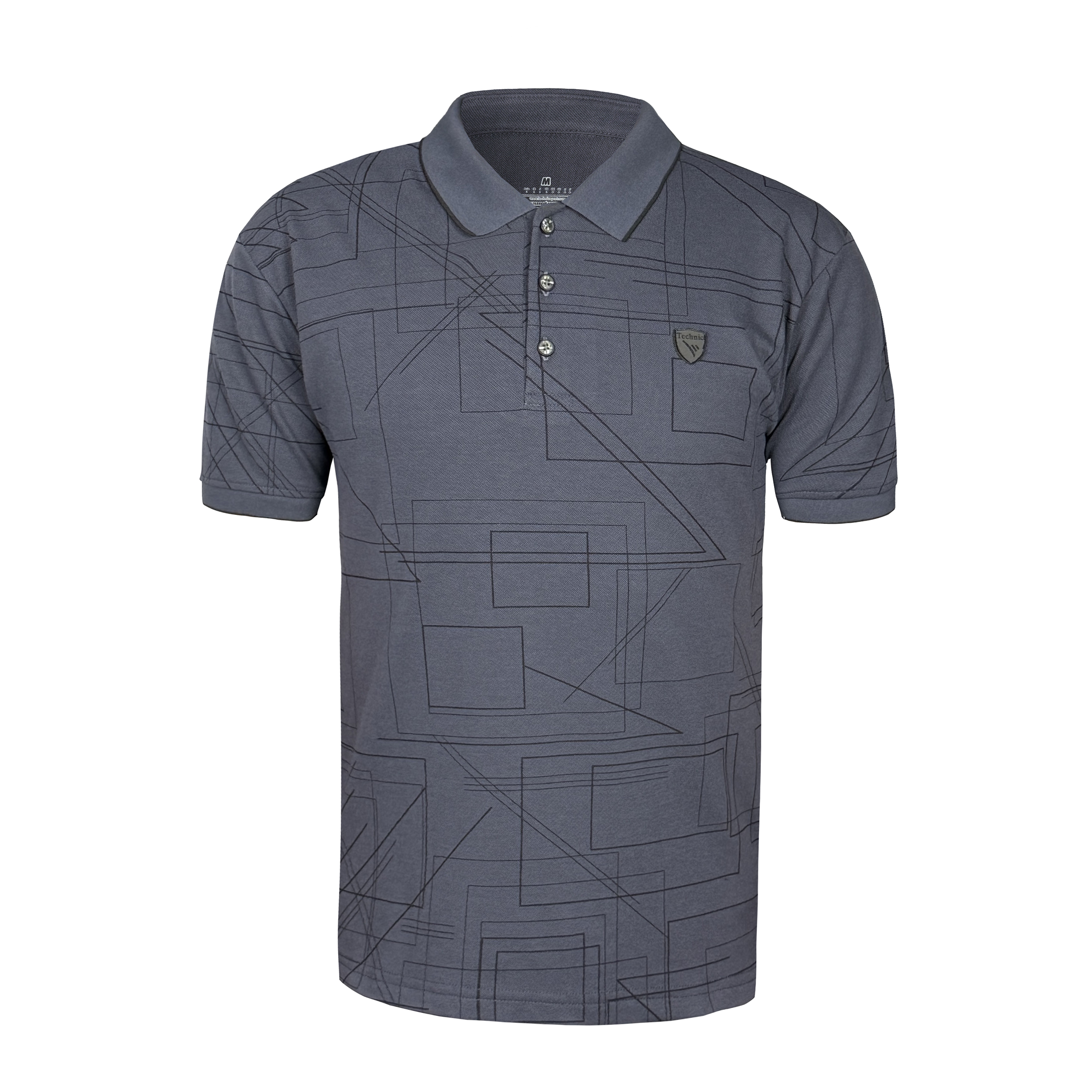 تصویر پولوشرت مردانه تکنیک پلاس 07 مدل ماهور کد TS-165 رنگ مدادی