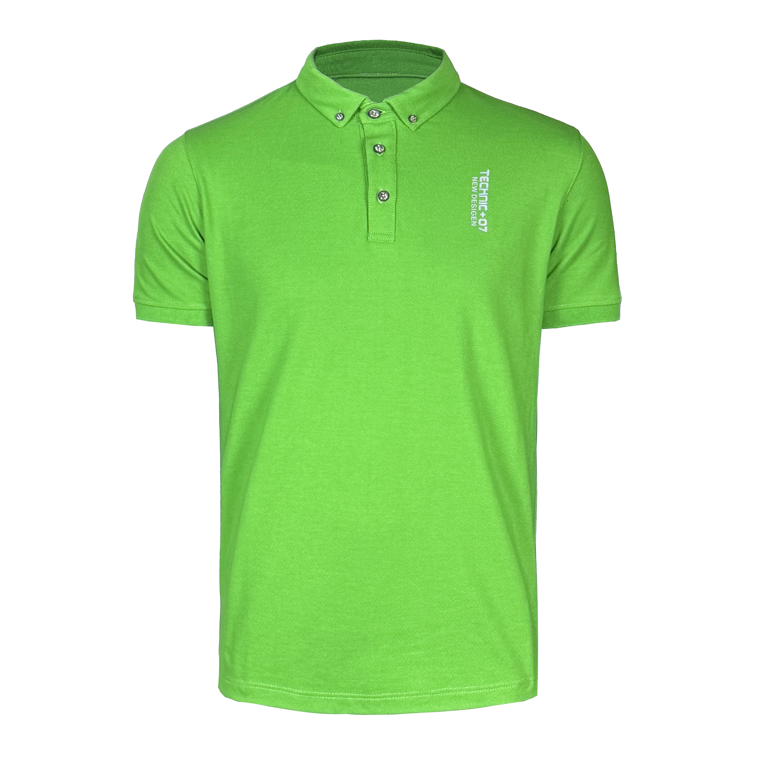 تصویر پولوشرت آستین کوتاه مردانه تکنیک+07 مدل TS-159 رنگ سبز چمنی
