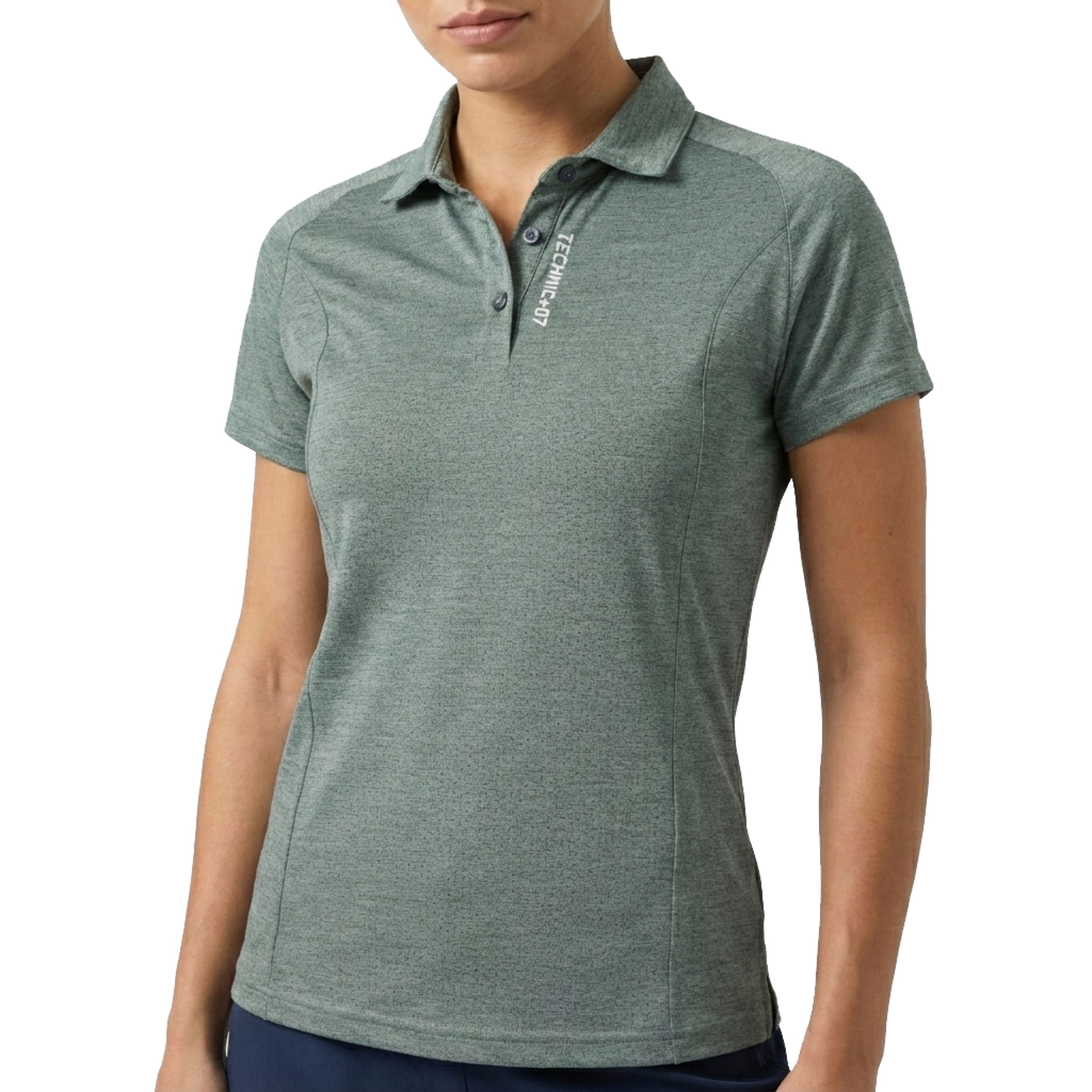 تصویر پولوشرت ورزشی زنانه مدل لنا کد TS-166 رنگ سبز