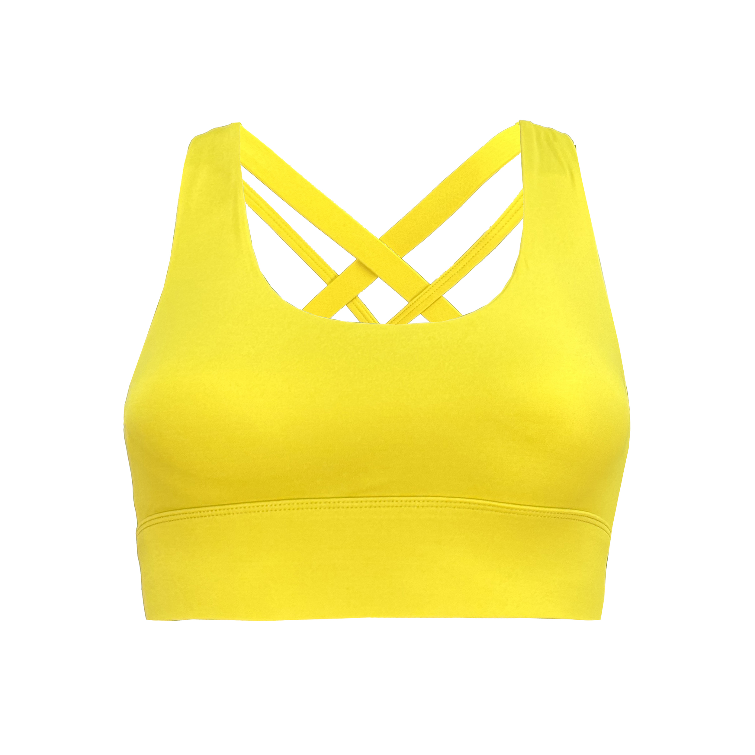 تصویر نیم تنه زنانه مدل ضربدری کد TS-103-ZA رنگ زرد