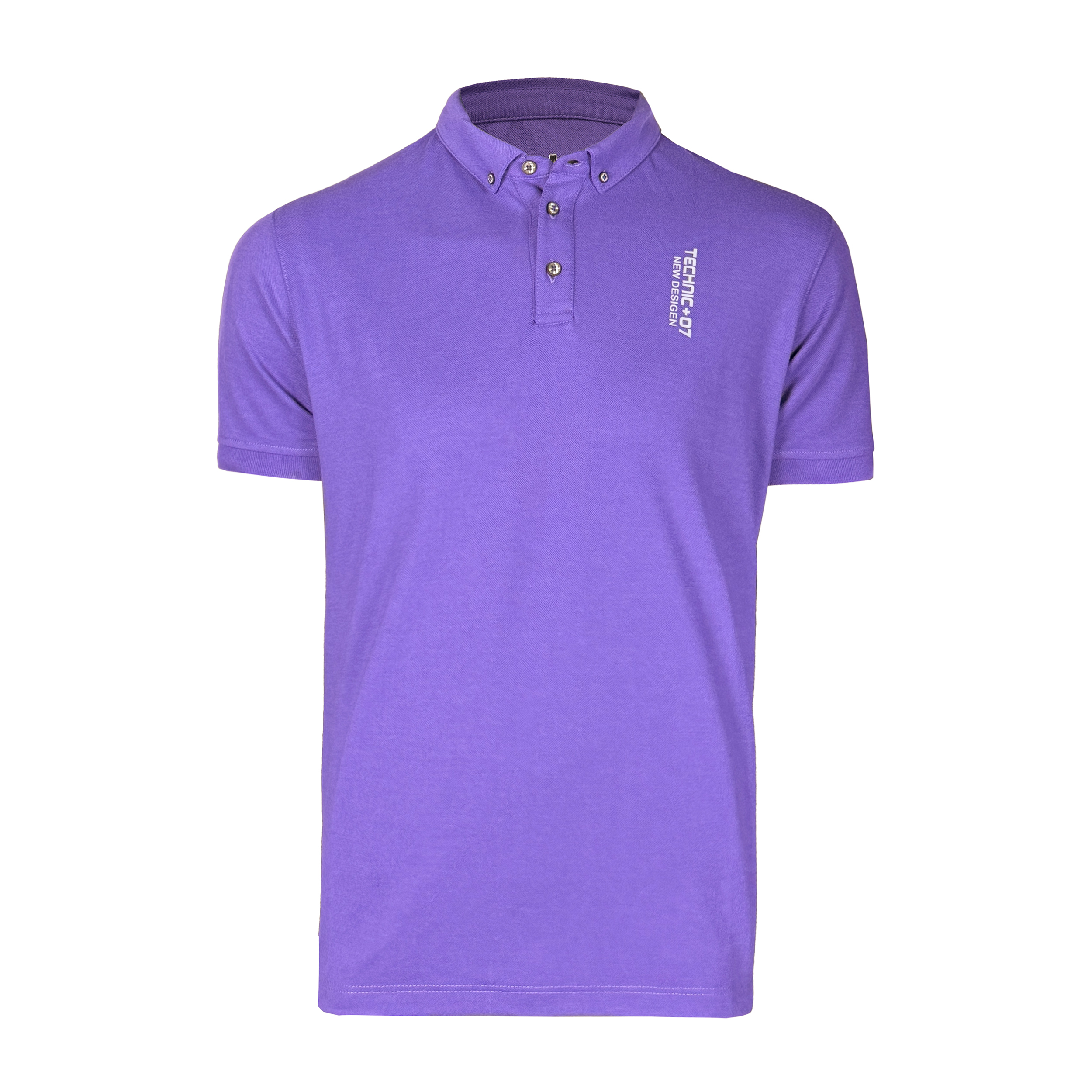 تصویر پولوشرت آستین کوتاه مردانه تکنیک+07 مدل TS-159 رنگ بنفش