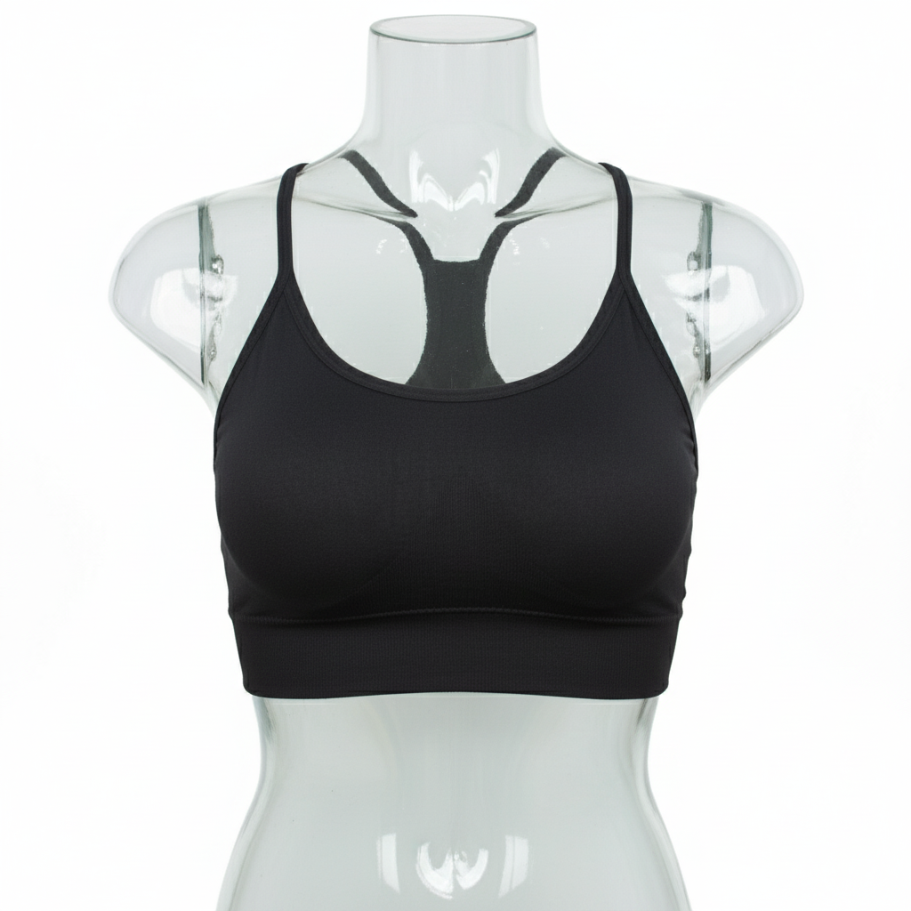 تصویر نیم تنه زنانه مدل alo کد TS-105 رنگ مشکی