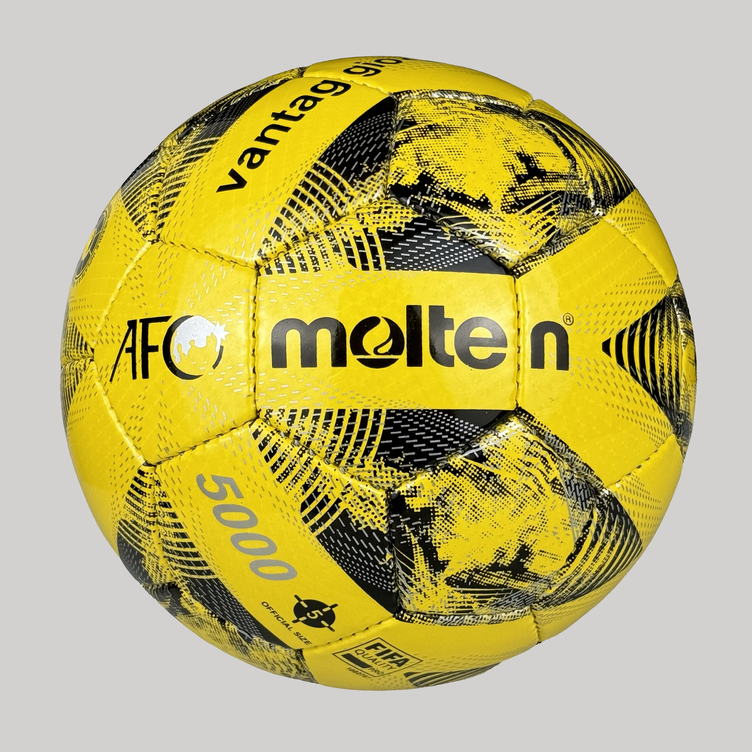 تصویر توپ فوتبال مولتن | Molten مدل AFC 5000 کد TOFO-103 رنگ زرد با گارانتی