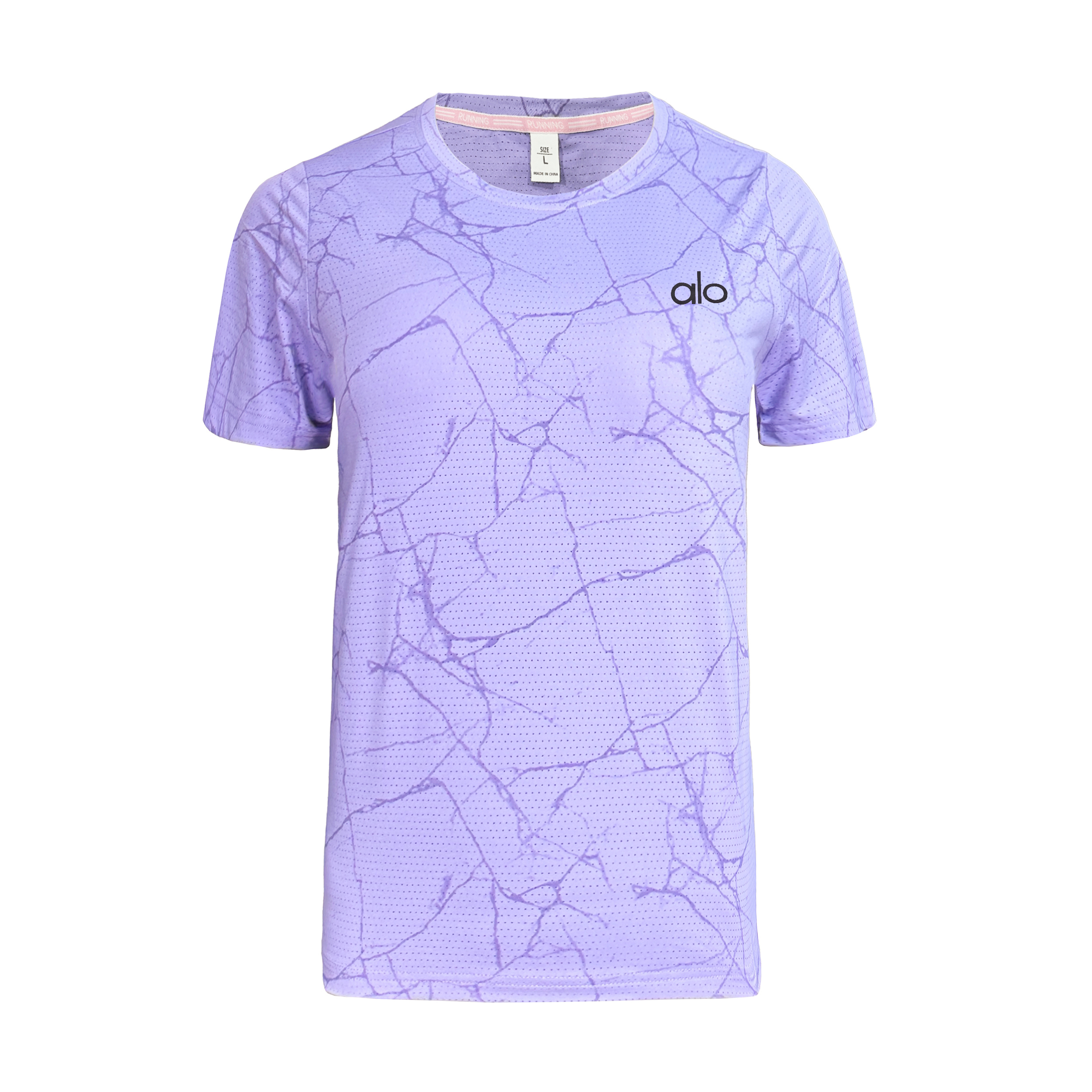 تصویر تیشرت ورزشی زنانه ALO کد TS-101-BA رنگ بنفش