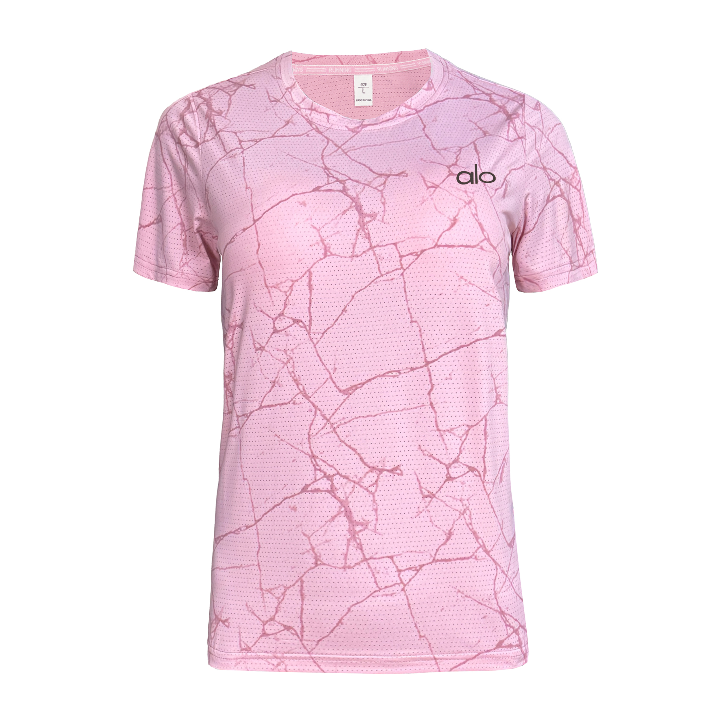 تصویر تیشرت ورزشی زنانه ALO کد TS-101-SU رنگ صورتی