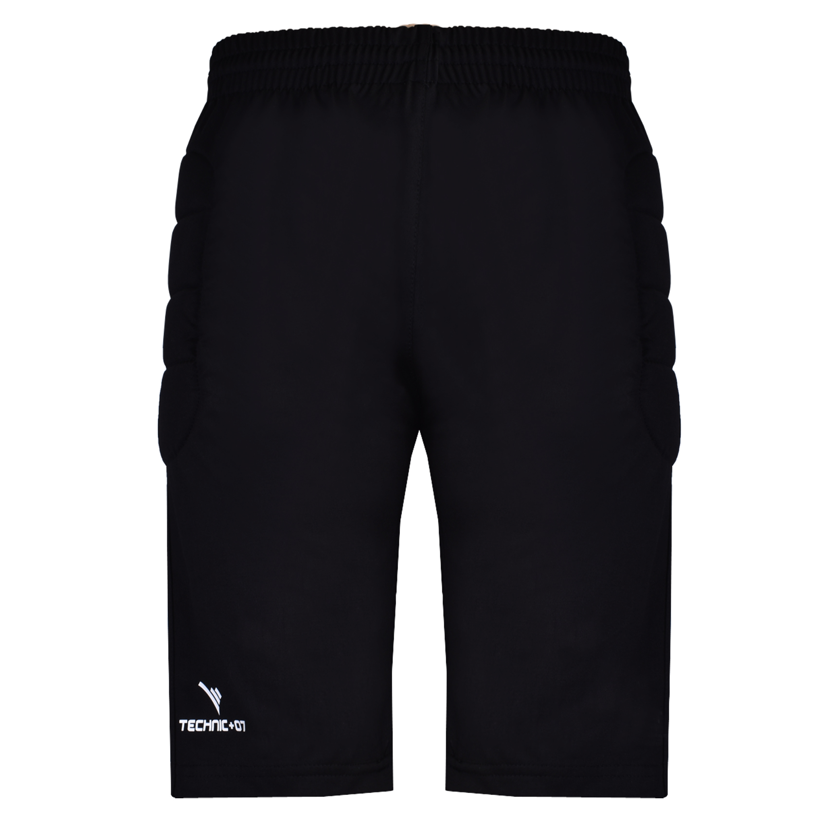 تصویر شلوارک دروازه بانی مردانه تکنیک پلاس07 مدل GO-109-ME رنگ مشکی