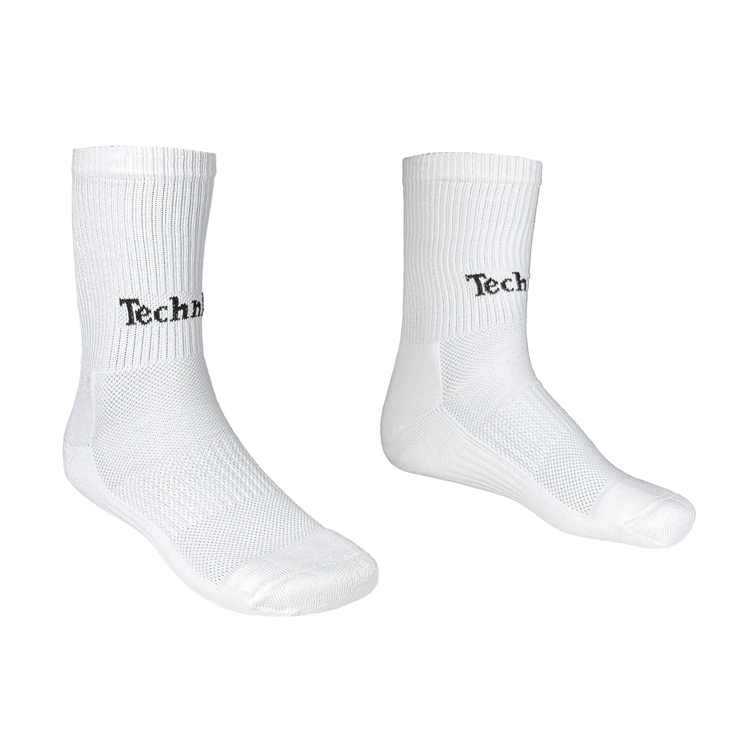 تصویر جوراب ورزشی مردانه تکنیک پلاس 07 مدل کف حوله ای JS-103-SE رنگ سفید