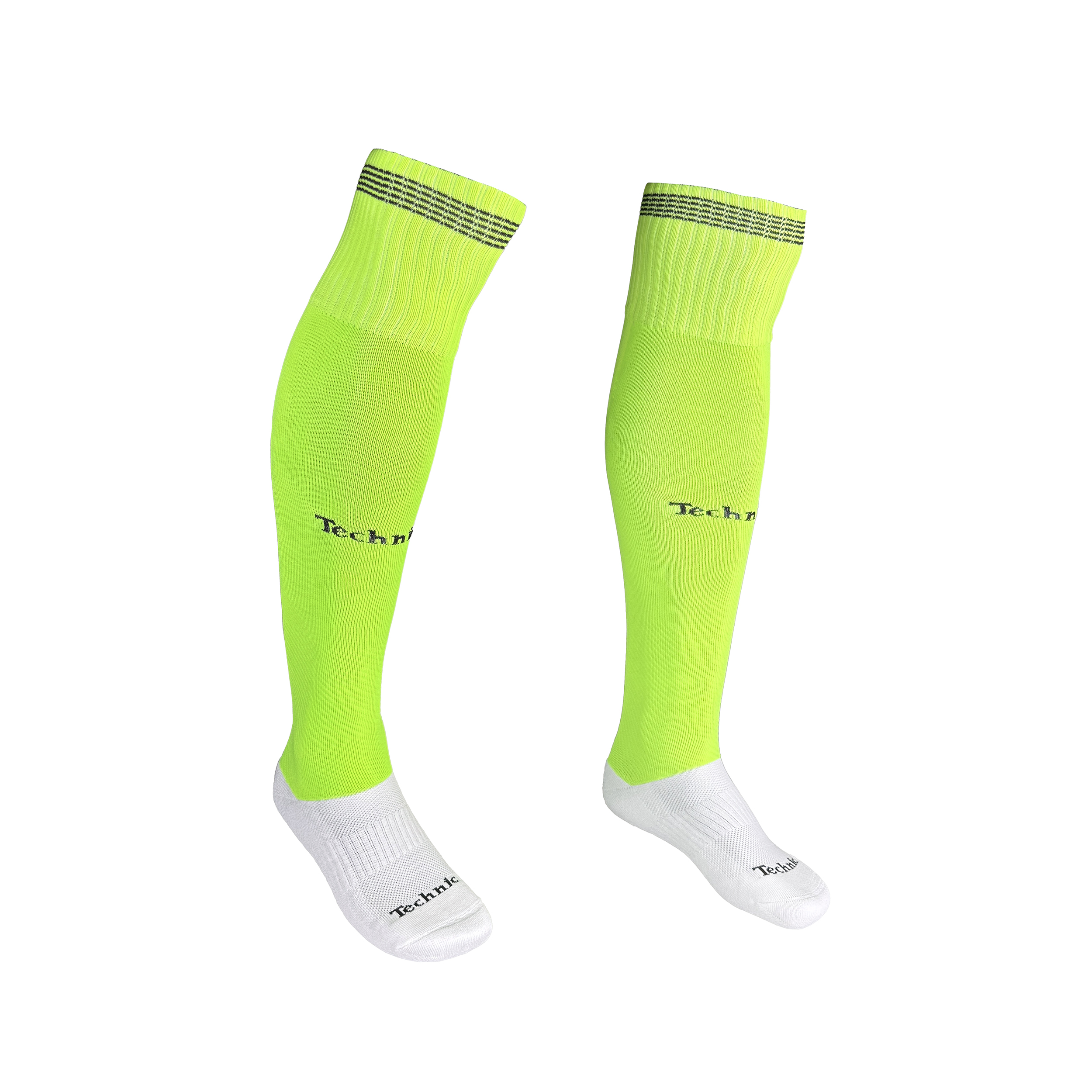 تصویر جوراب فوتبالی تکنیک+07 مدل JS-105-FO رنگ فسفری
