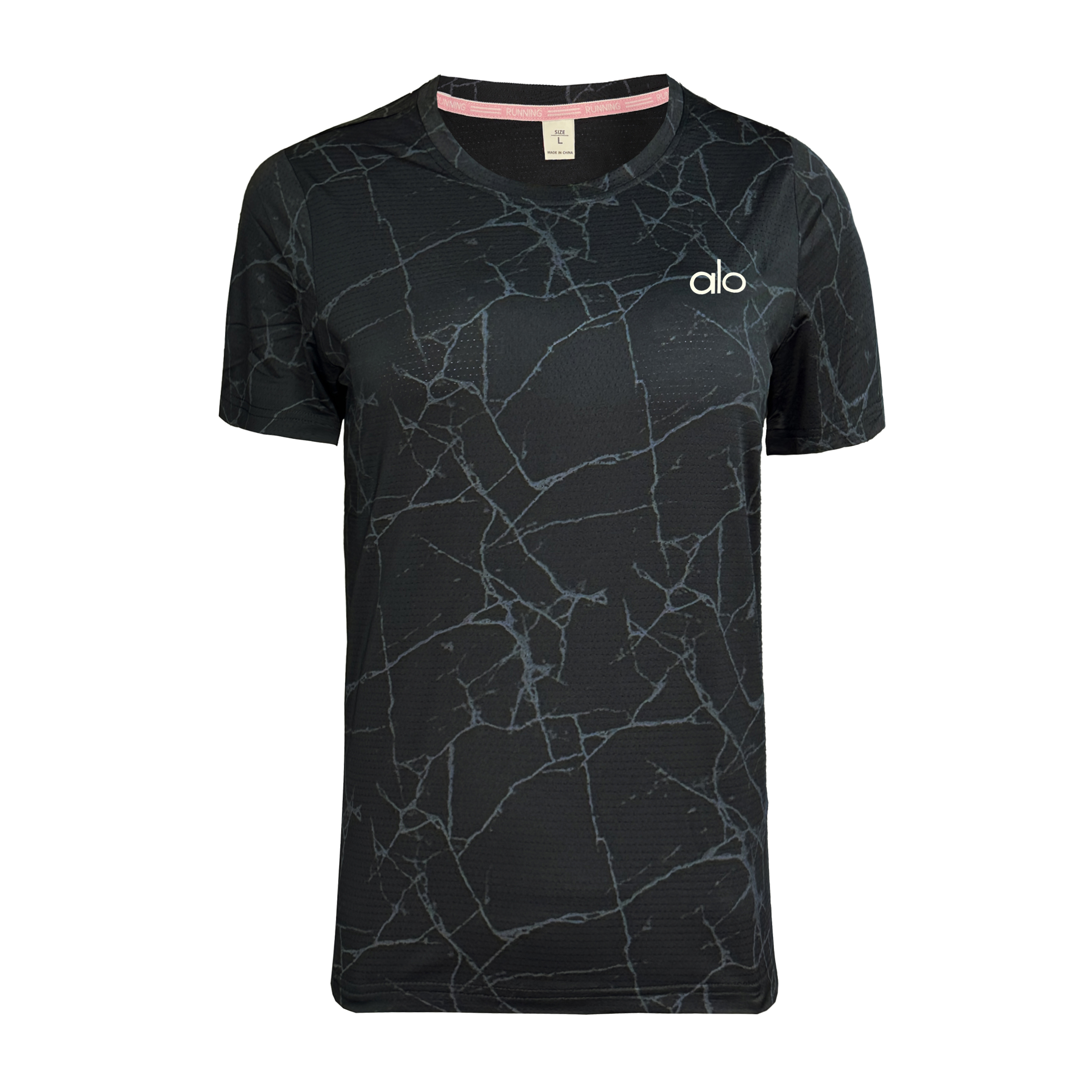 تصویر تیشرت ورزشی زنانه ALO کد TS-101-ME رنگ مشکی