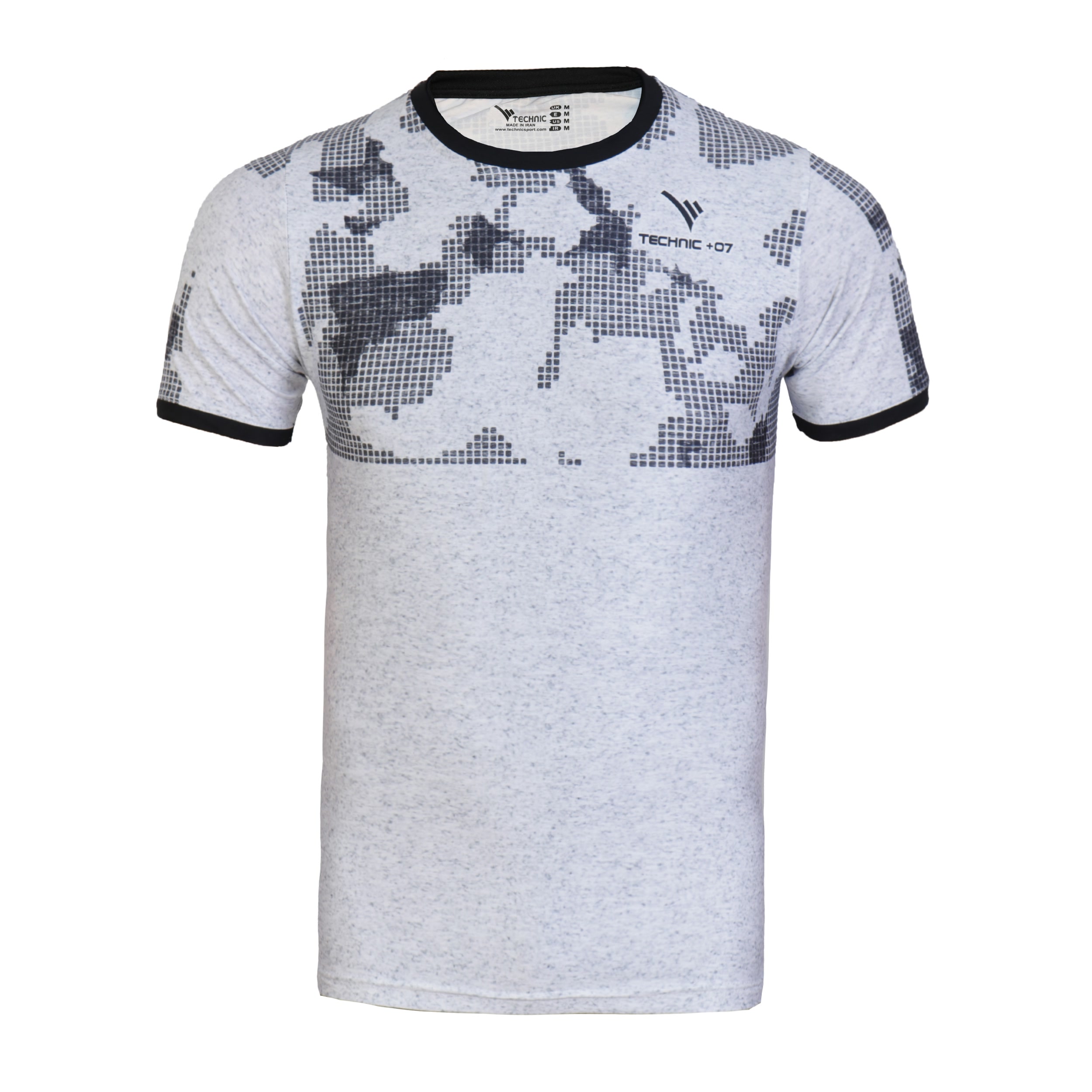 تصویر تی شرت ورزشی مردانه تکنیک پلاس 07 کد TS-144-SE   