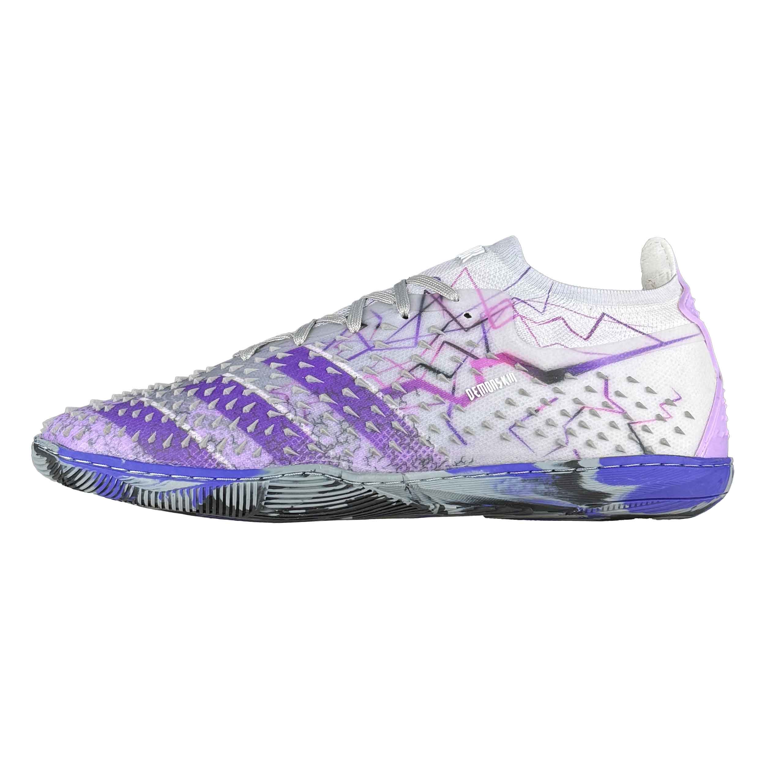 تصویر کفش فوتسال آدیداس مردانه و پسرانه مدل پردیتور 2024 کد KASL-114 رنگ یاسی