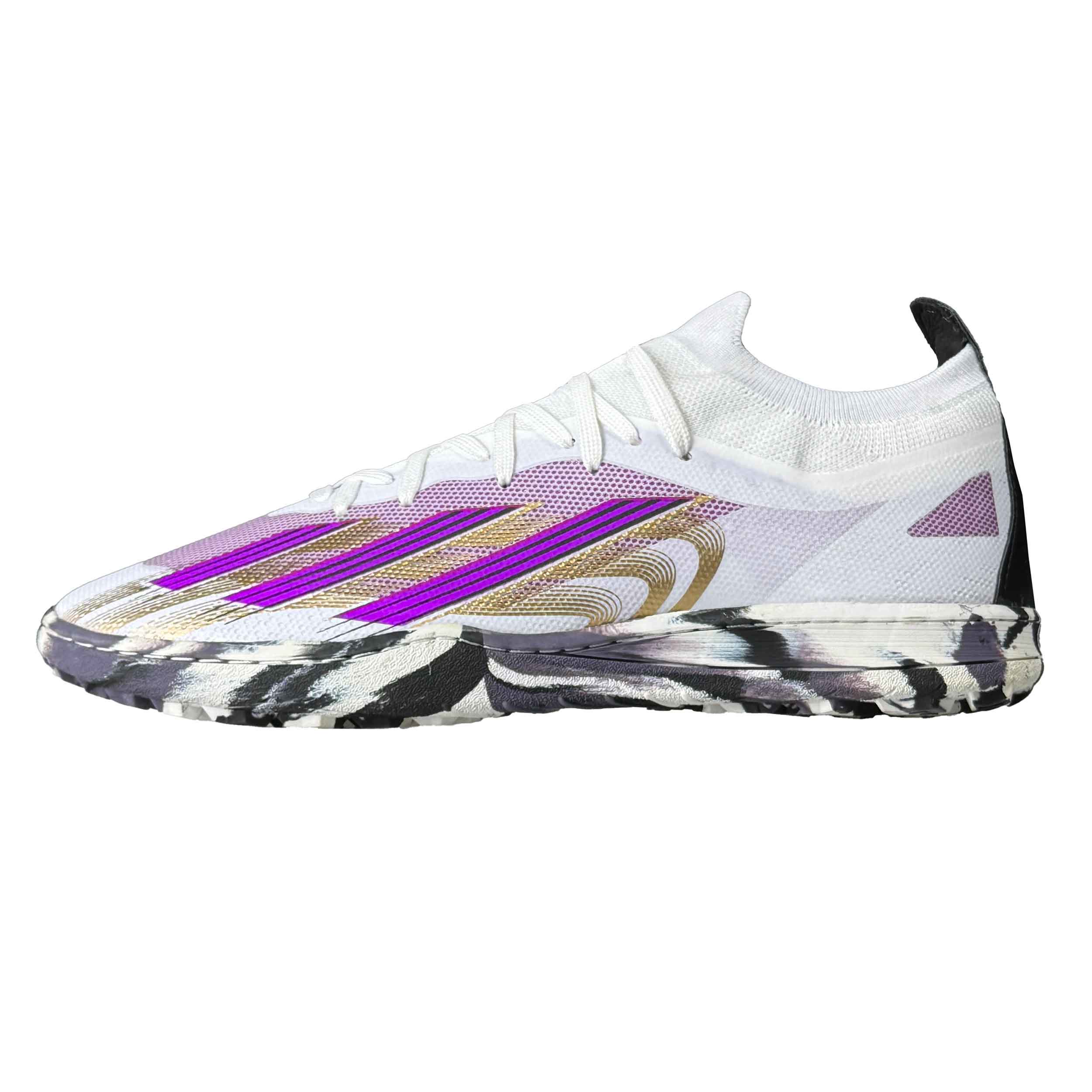 تصویر کفش فوتبال چمن مصنوعی آدیداس مردانه مدل Crazyfast کد KASR-109 رنگ بنفش