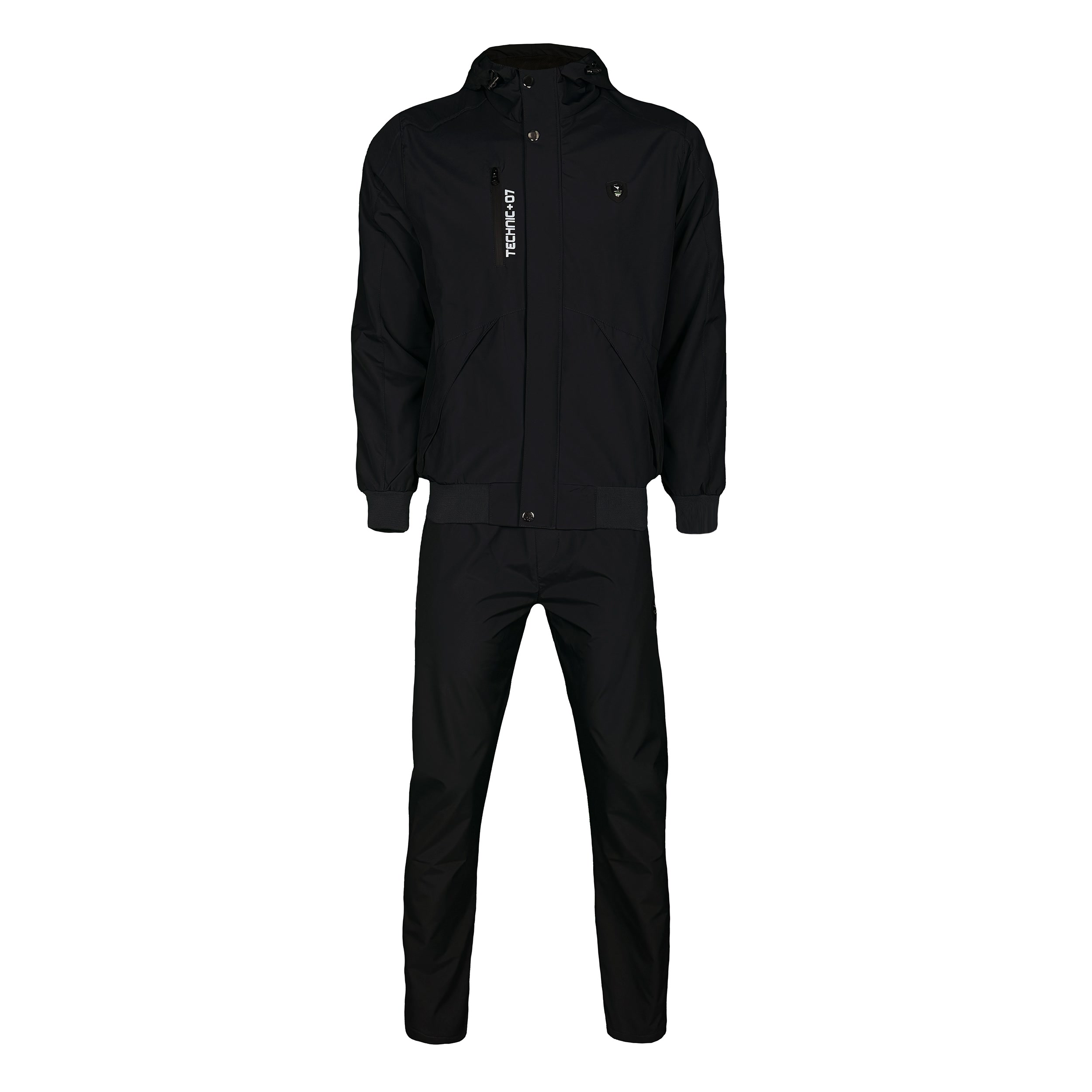 تصویر ست گرمکن و شلوار  ورزشی مردانه تکنیک+07 مدل GK-132 رنگ مشکی