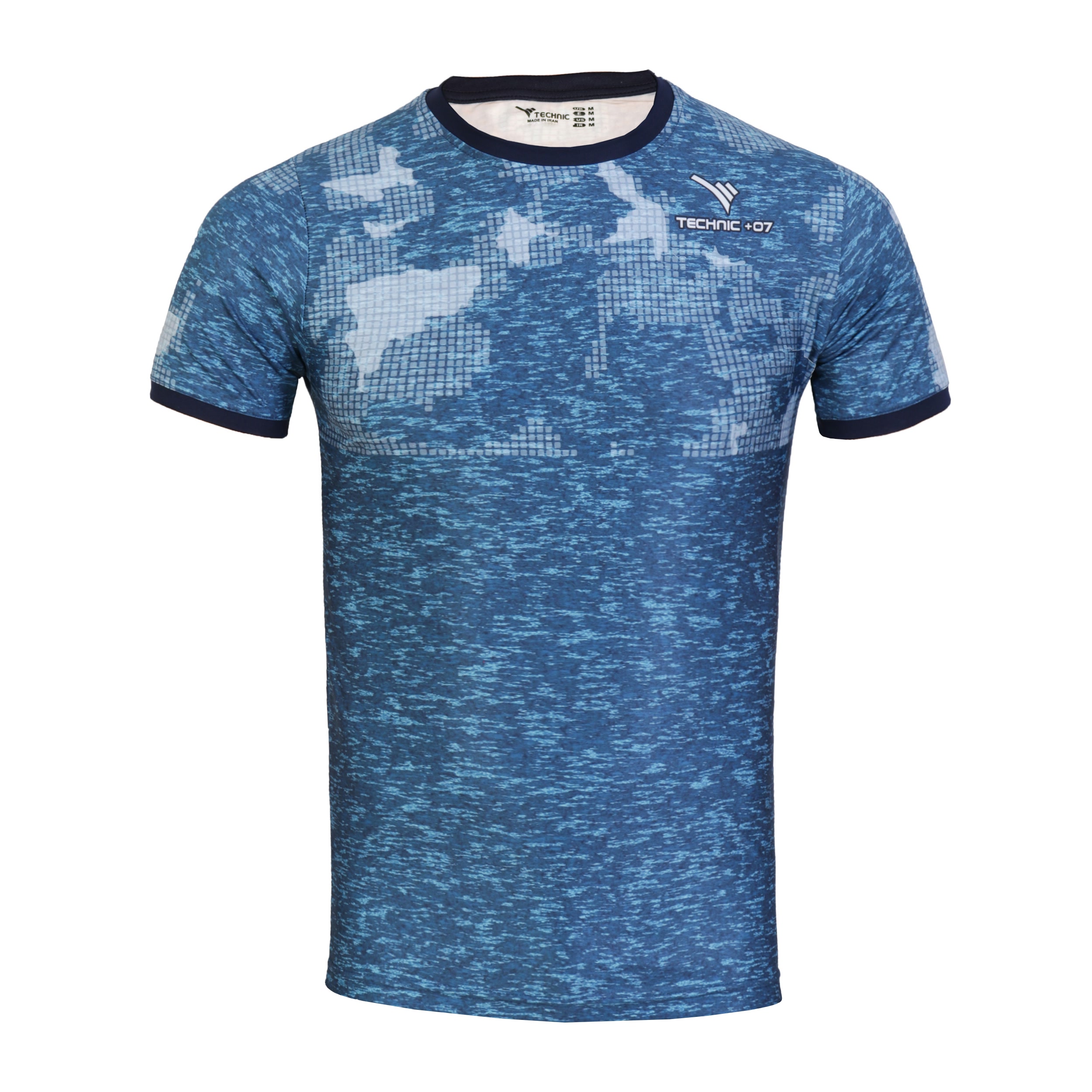 تصویر تی شرت ورزشی مردانه تکنیک پلاس 07 کد TS-144-ABI   