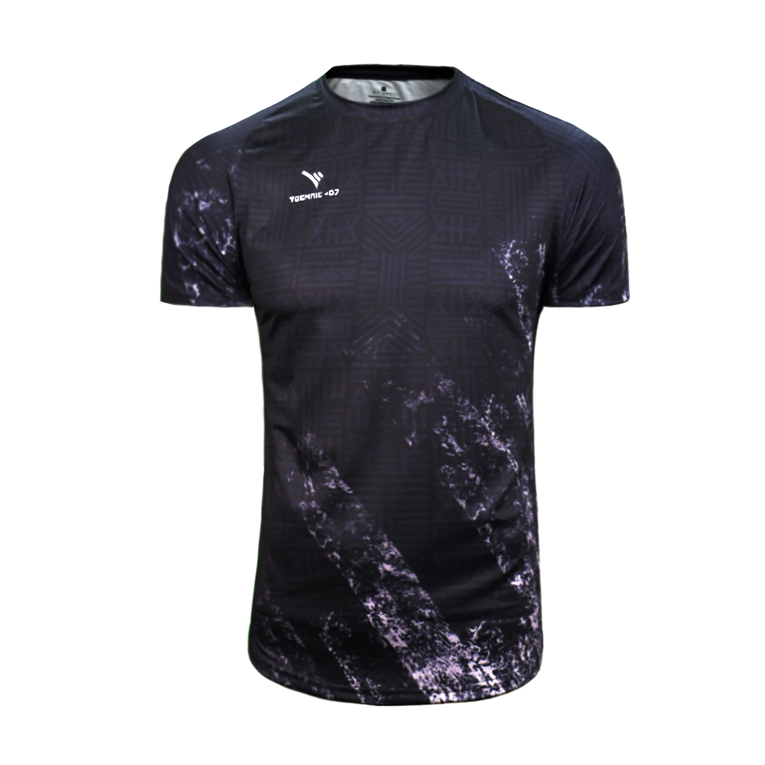 تصویر تی شرت ورزشی مردانه تکنیک+07 مدل TS-158 رنگ مشکی