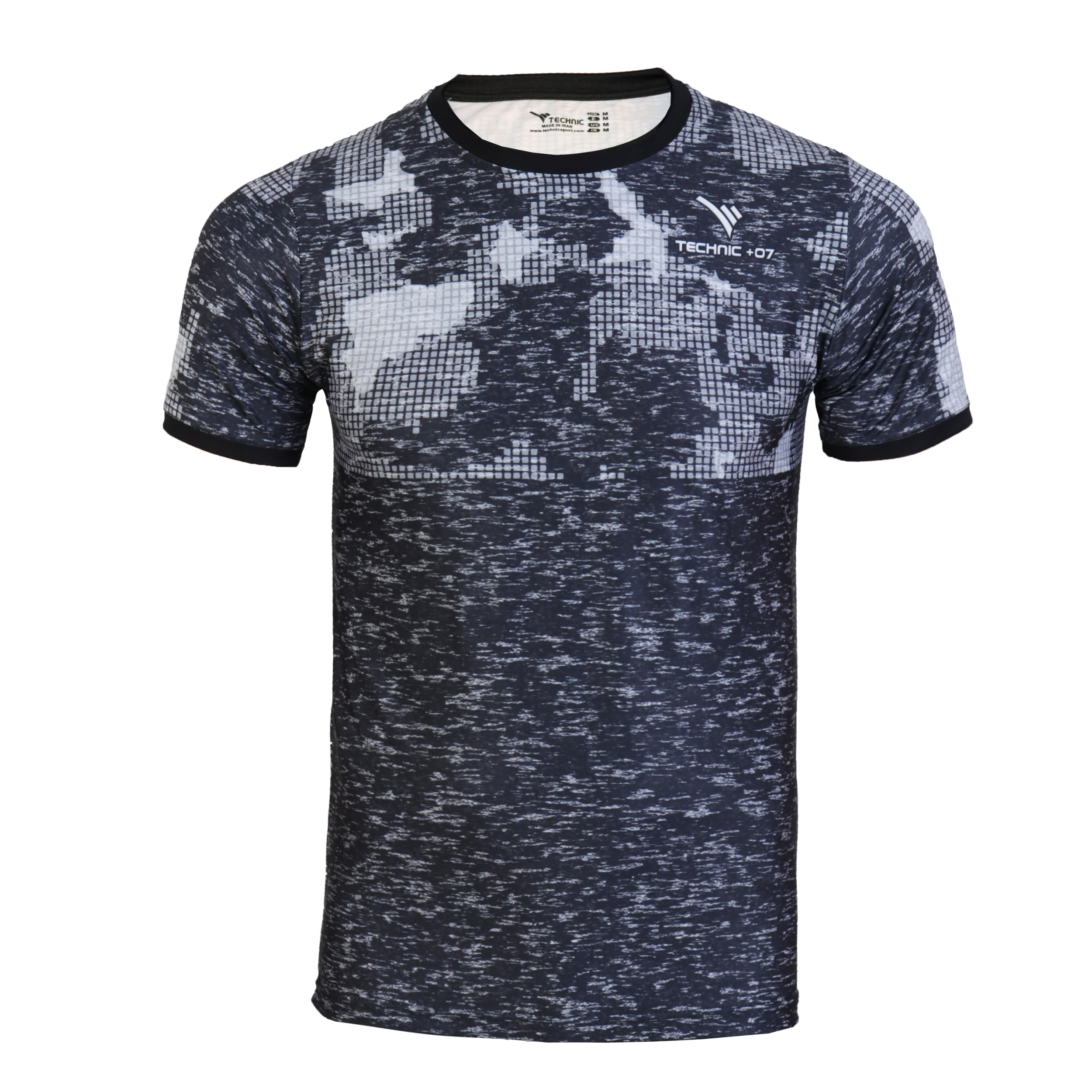 تصویر تی شرت ورزشی مردانه تکنیک پلاس 07 کد TS-144-ME   