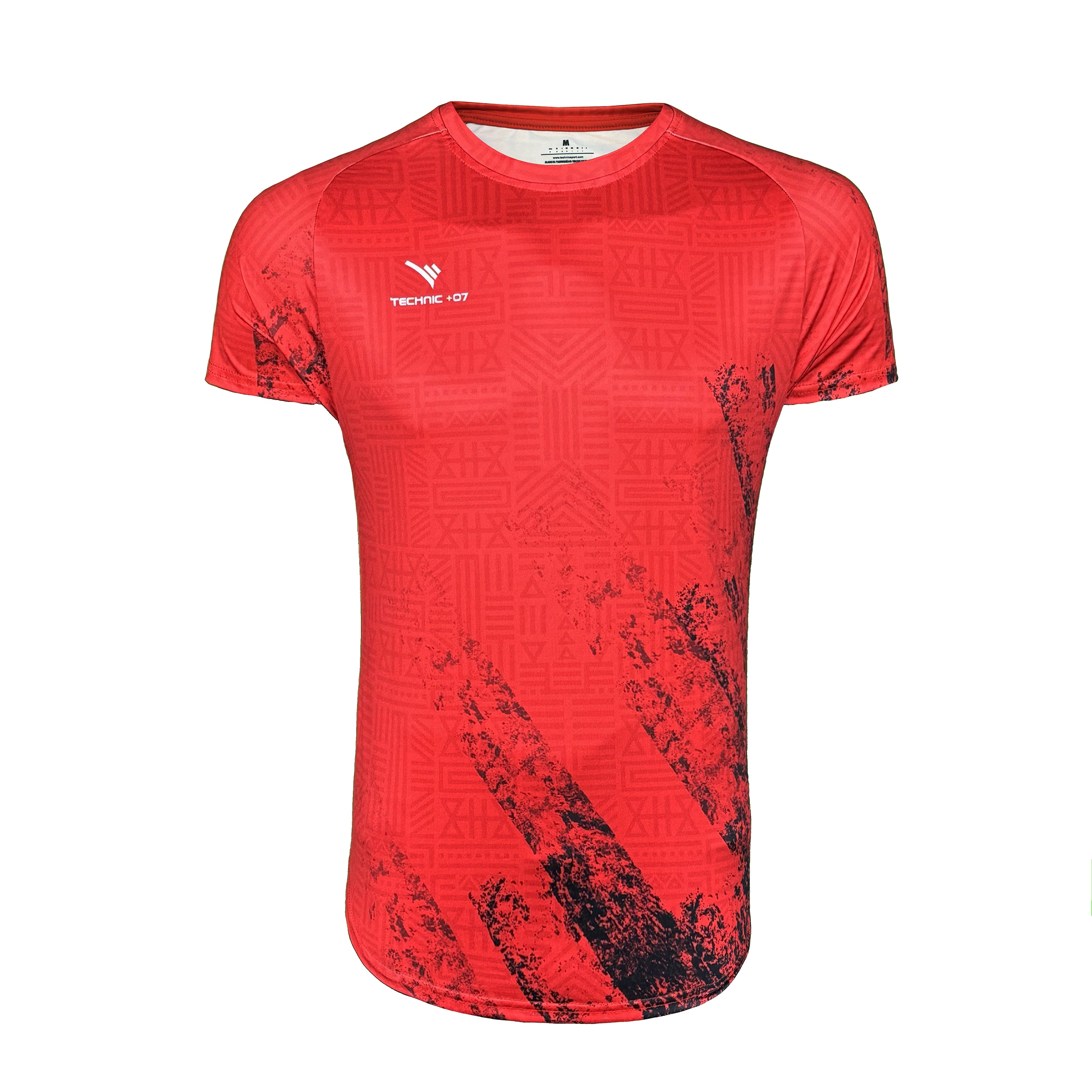 تصویر تی شرت ورزشی مردانه تکنیک+07 مدل TS-158 رنگ قرمز