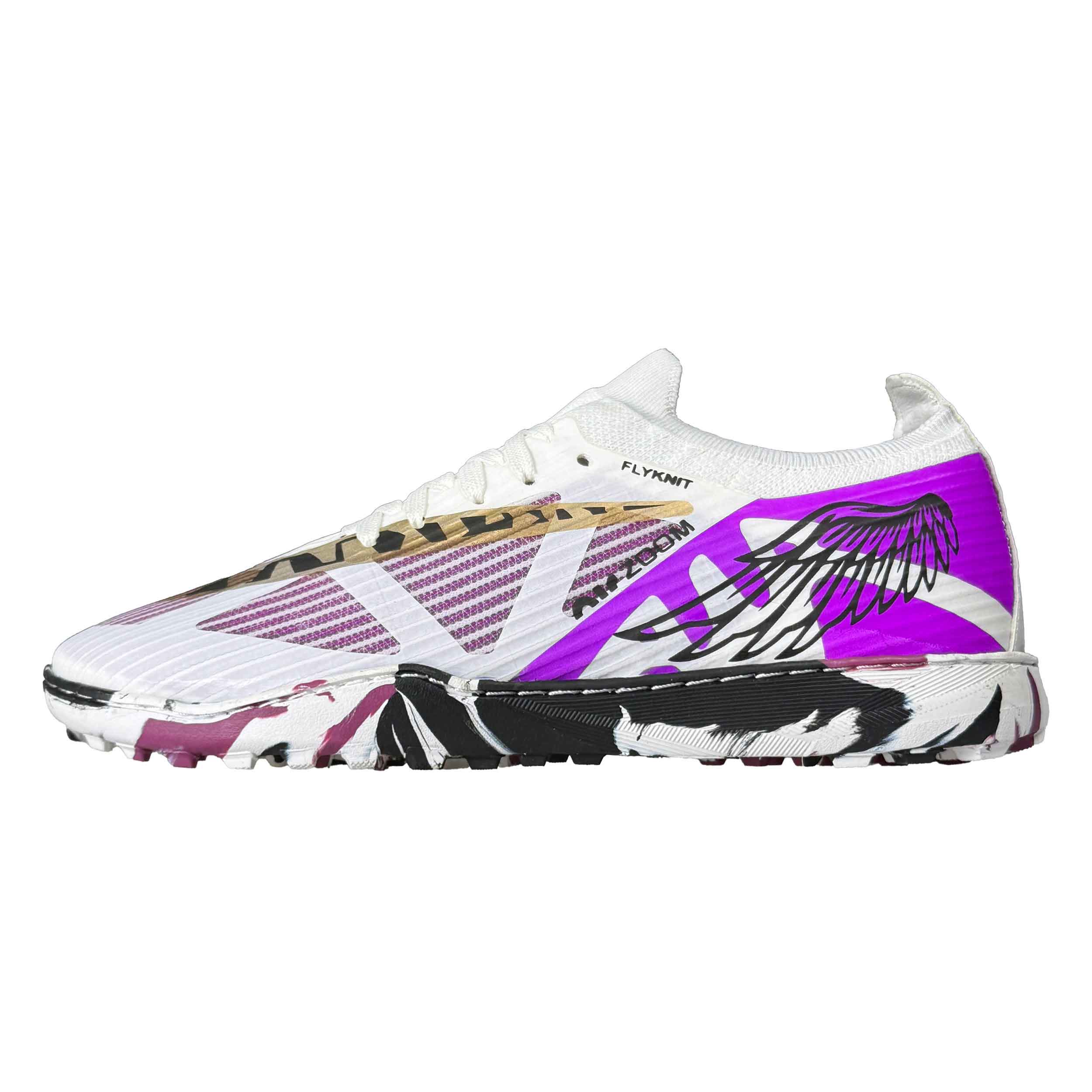 تصویر کفش فوتبال پسرانه مدل استوک ریز چمن مصنوعی کد KASR-108-BA رنگ بنفش